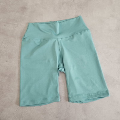 BIKERS LYCRA FLORA - VERDE AGUA