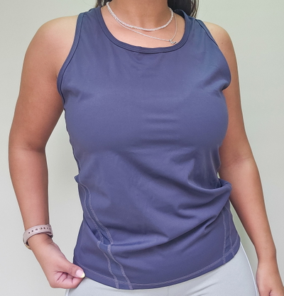 MUSCULOSA IMPORTADA  "ROMA" PREMIUM - Azul