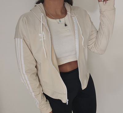 CAMPERA LYCRA ADIDAS - MANTECA