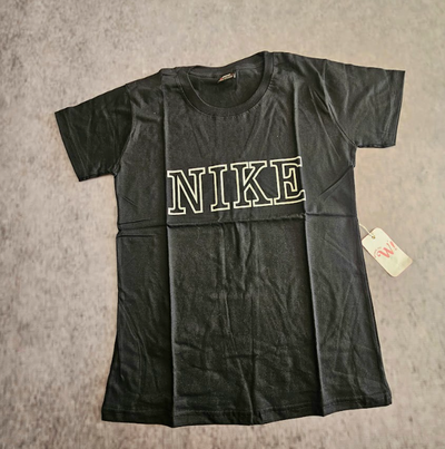 REMERA ALGODON NEGRA- NIKE 