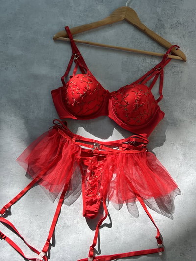 Conjunto Valentina Rojo