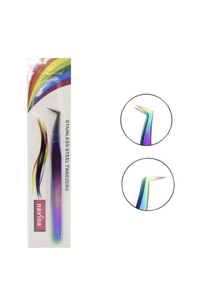 Pinza Navina holografico para pestañas volumen 