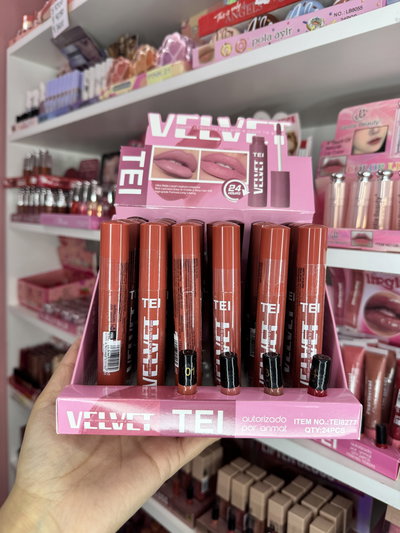 3 unidades labial Matte Tei VELVET 