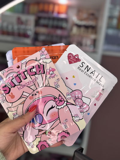 Máscaras de skincare personajes 