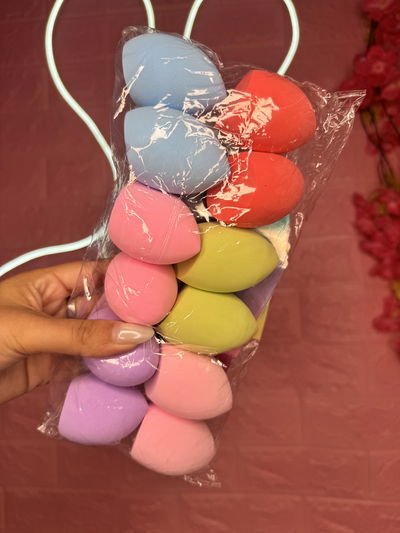 Beauty blender con cajitas por unidad 