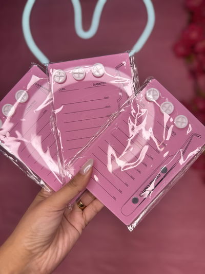 Paleta de pestañas con Imán para pinza y porta adhesivo 
