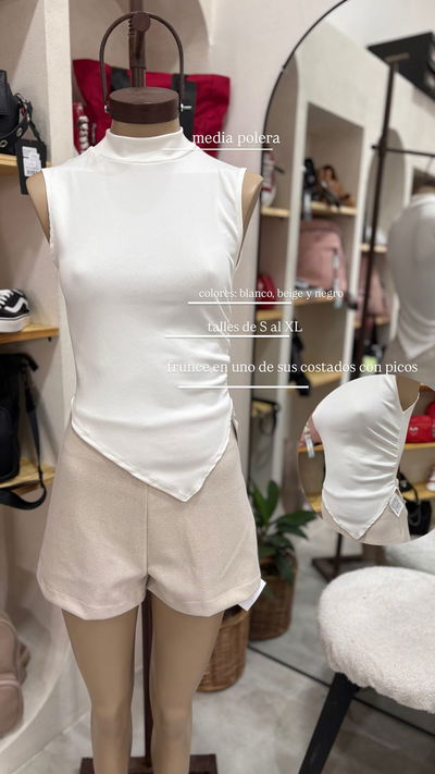 Rem musculosa polera en pico