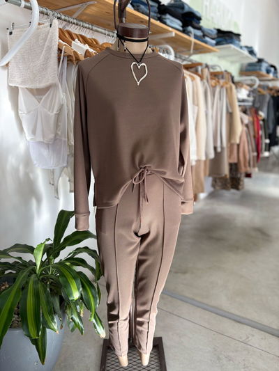 Pantalon waffle frizado