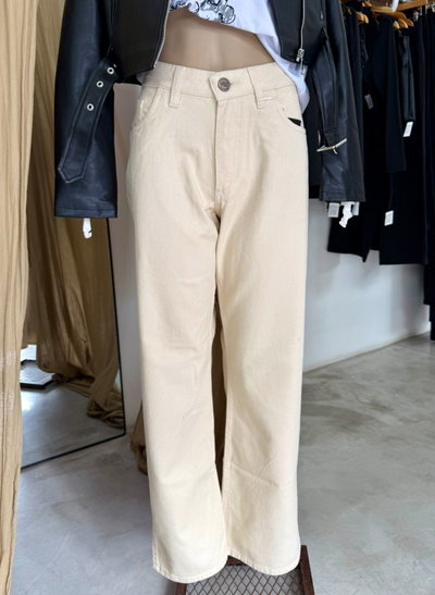 Wide leg crema