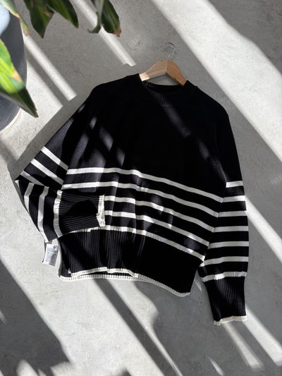 Sweater over rayado