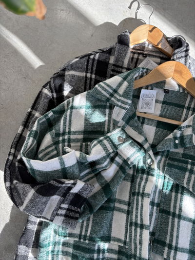Camisaco cuadrille corto
