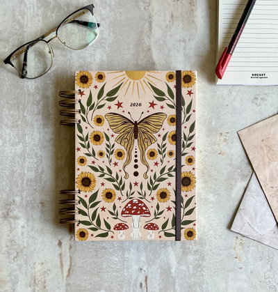 AGENDA PERPETUA & PLANNER DIARIO • Girasoles