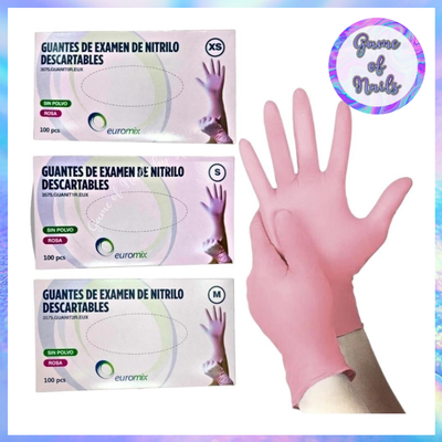 Guantes de nitrilo caja x 50 pares por talle