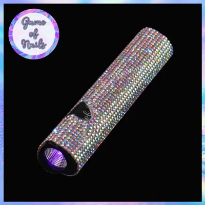 Mini lámpara recargable UV led con cristales (linterna)