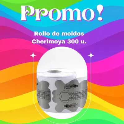 Rollo moldes cherimoya 300 unidades
