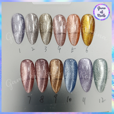 Colección DIAMONDS CAT EYE Charm Limit (12 tonos) 