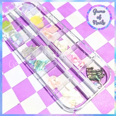 Nácar pastel box tornasol