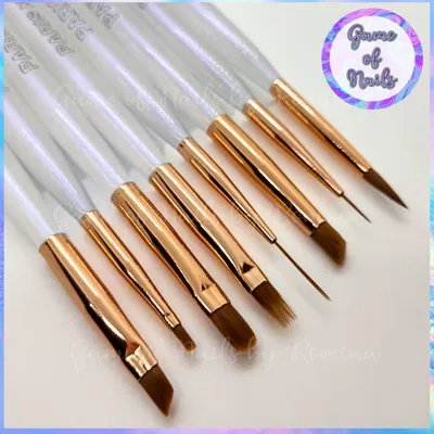 Kit pinceles Nail Art x 8 Paris Night