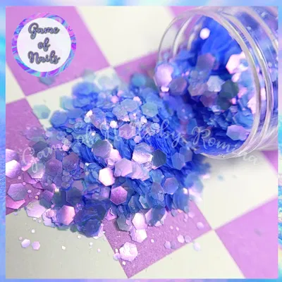 Glitter mix satinado azulino