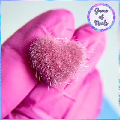 Pompón corazón por par magnetico