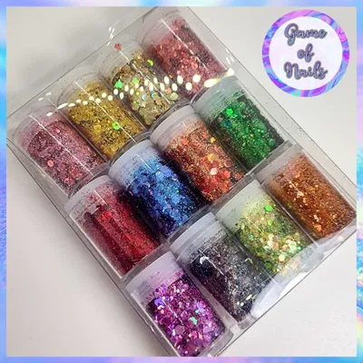 Glitter mix chunky x 12