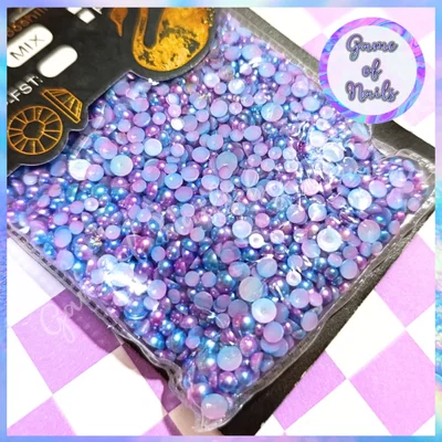 Medio perlas color 1 paquete