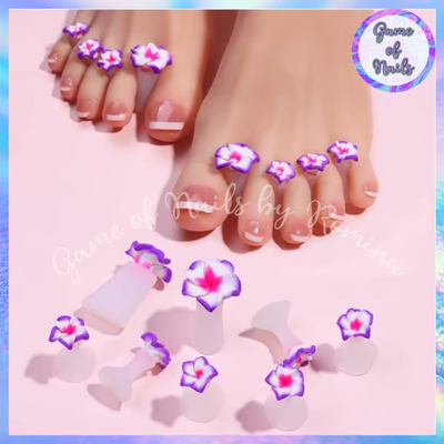 Separadores de dedos flor