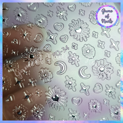 Sticker Starrily plata