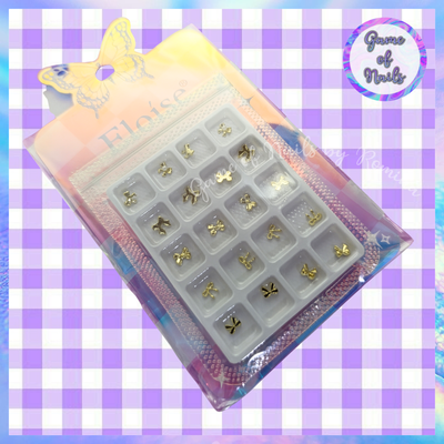 Mini moños dorado x 20