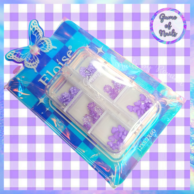 Mini box apliques lila