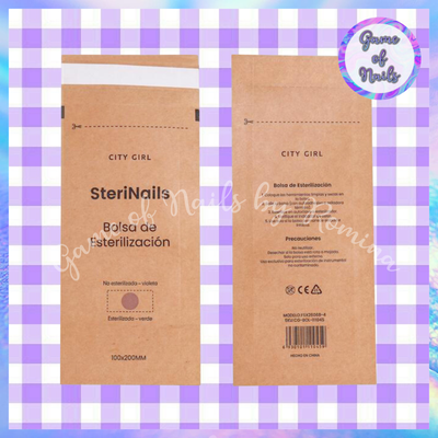 Bolsas para esterilizador 200 x 100 mm (100 unidades)