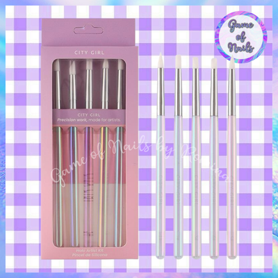 Kit pínceles silicona x 5 City Girl