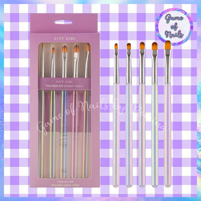 Kit pínceles lengua de gato x 5 City Girl