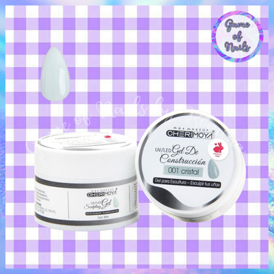 Gel de construcción Cherimoya 30 grs. pote blanco SOLO CLEAR