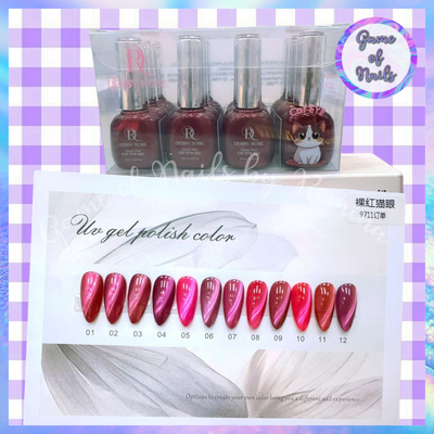 Colección Debby Rose Cat eye Rojos