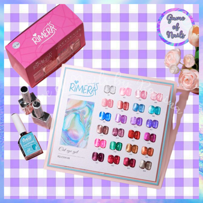 RIMERA Gemas de Cristal Colección Cat Eye: Efecto Vitral 24 tonos