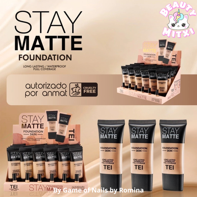Base suave Stay Matte Tei  x caja 24 u