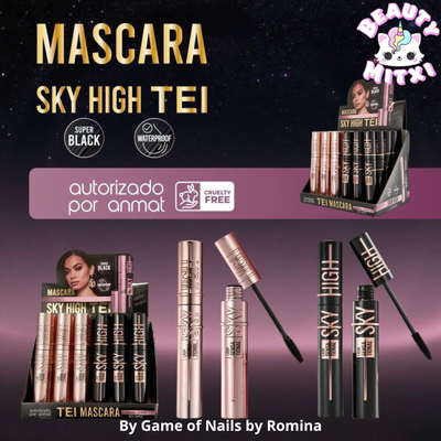 Máscara de pestañas negra Sky High Tei x caja 24 u