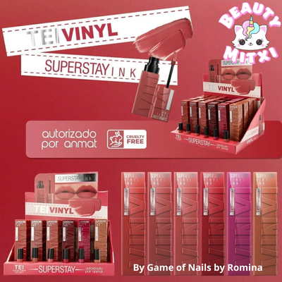 Vinyl Ink labial líquido Tei caja x 24