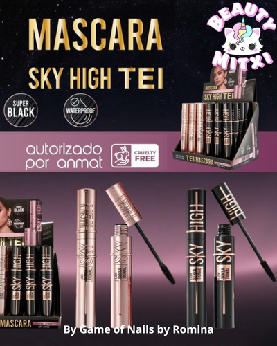 Máscara de pestañas negra Sky High Tei