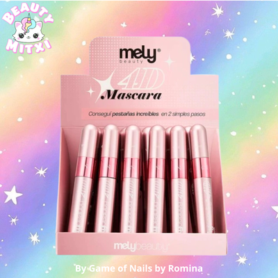 Mascara para pestañas 4D Mely x 24 unidades