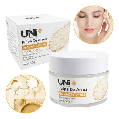 Crema para rostro Uni con extracto de Arroz