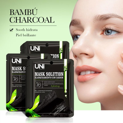 Mascarilla para rostro Uni con carbón activado x 3