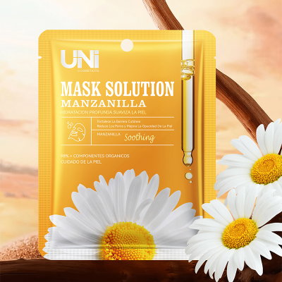 Mascarilla para rostro Uni con Manzanilla x 3