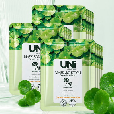Mascarilla para rostro Uni con centella asiática x 3