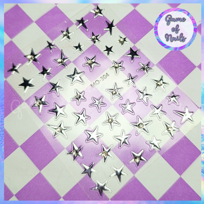 Stickers STARS plateado