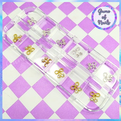 Aplique moño strass luxury x 12
