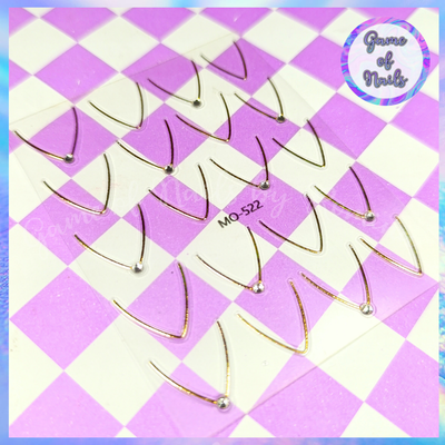 Stickers french con strass