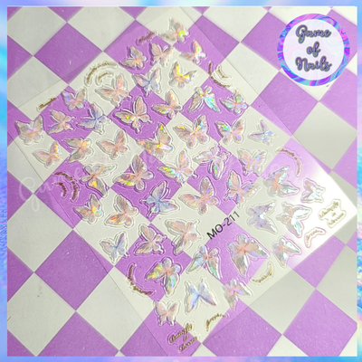 Stickers mariposas holo
