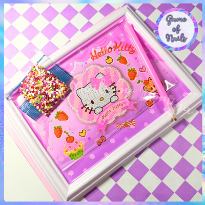 Cuadrito strass Kitty 15*20